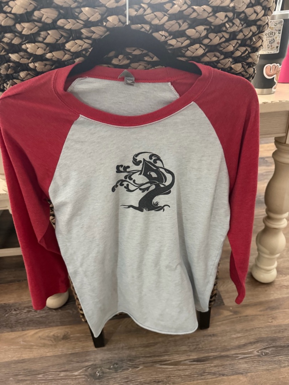Treehouse Brewing company baseball raglan tee